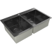 Купить Мойка Rivelato 8050 B2 PVD black в интернет-магазине Мега-кухня 1