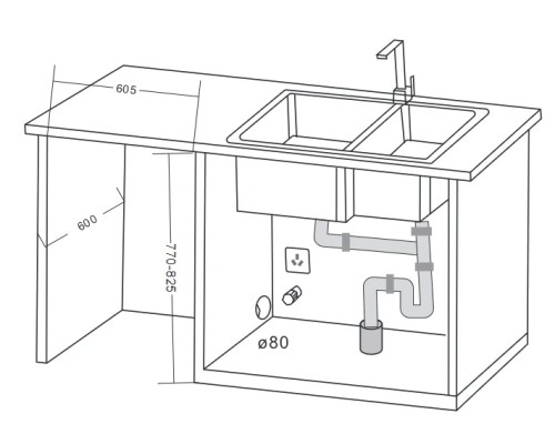 Купить  Встраиваемая посудомоечная машина Viomi VBDW161 в интернет-магазине Мега-кухня 4
