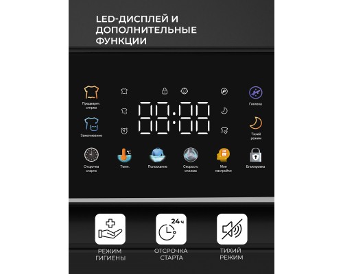 Купить Стиральная машина с инвертором и паром LEX LWM07014GRTHID slim в интернет-магазине Мега-кухня 1 Купить Стиральная машина с инвертором и паром LEX LWM07014GRTHID slim в интернет-магазине Мега-кухня 1