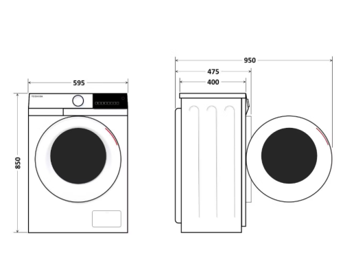 Купить  Стиральная машина узкая Toshiba TW-BN80C4RU(WK) в интернет-магазине Мега-кухня 9