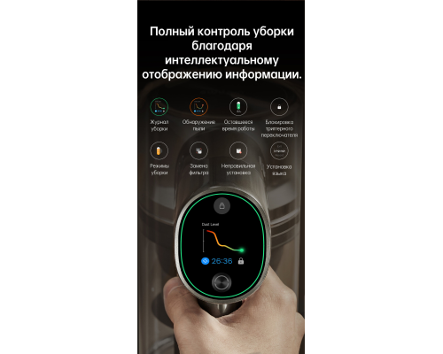 Купить  Вертикальный беспроводной пылесос Dreame T30 в интернет-магазине Мега-кухня 11
