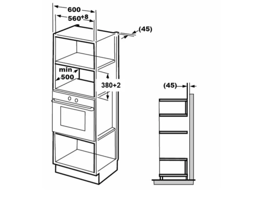 Купить  Встраиваемая СВЧ печь MIDEA TG925B8D-BL в интернет-магазине Мега-кухня 5