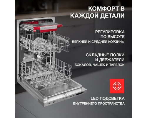 Купить  Встраиваемая посудомоечная машина Kuppersberg GLM 4537 в интернет-магазине Мега-кухня 10