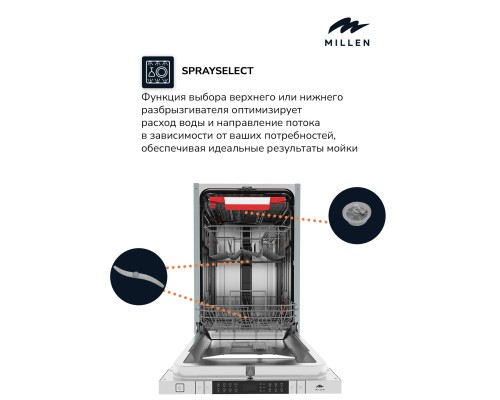 Купить Встраиваемая посудомоечная машина Millen MDW 453 в интернет-магазине Мега-кухня 4 Купить Встраиваемая посудомоечная машина Millen MDW 453 в интернет-магазине Мега-кухня 4