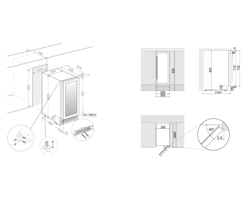 Купить  Винный шкаф Pando PVMB 30-16CRL W в интернет-магазине Мега-кухня 2