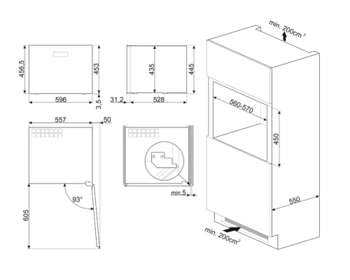 Купить Встраиваемый холодильный шкаф для вина Smeg CVI120B3E в интернет-магазине Мега-кухня 1 Купить Встраиваемый холодильный шкаф для вина Smeg CVI120B3E в интернет-магазине Мега-кухня 1