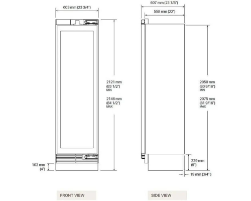 Купить Встраиваемый винный шкаф Signature Kitchen Suite SKSCW242RP под навеску фасадов в интернет-магазине Мега-кухня 5 Купить Встраиваемый винный шкаф Signature Kitchen Suite SKSCW242RP под навеску фасадов в интернет-магазине Мега-кухня 5