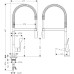 Купить  Кухонный смеситель Axor Citterio, однорычажный, 230, Semi-Pro, Eco, 39842800, сталь в интернет-магазине Мега-кухня 1