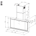 Купить  Вытяжка без купола Faber TWICE ARIES BK GLASS/X A60 330.0541.074 в интернет-магазине Мега-кухня 3