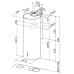 Купить  Вытяжка без купола Faber CYLINDRA/2 EV8 2EL XH890 в интернет-магазине Мега-кухня 1