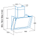 Купить  Вытяжка Cata AG6-A600 XGBK в интернет-магазине Мега-кухня 1