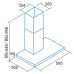 Купить  Вытяжка Cata B6-T600 X в интернет-магазине Мега-кухня 1