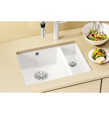 Кухонная мойка Blanco Subline 350/150-U Ceramic белый 