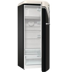 Отдельностоящий двухкамерный холодильник Gorenje OBRB615DBK