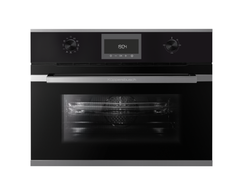 Купить Компактный духовой шкаф с микроволнами Kuppersbusch CBM 6330.0 S3 Silver Chrome в интернет-магазине Мега-кухня